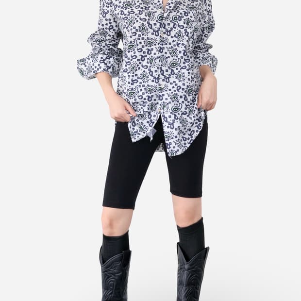 Maison Kitsuné Paisley Print Shirt