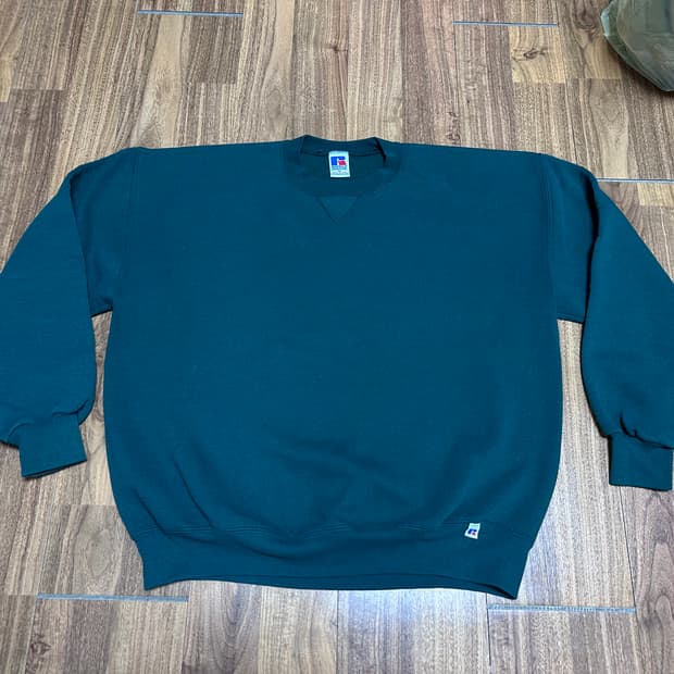 XL 90s 러셀 스웻셔츠 맨투맨 그린 made in usa