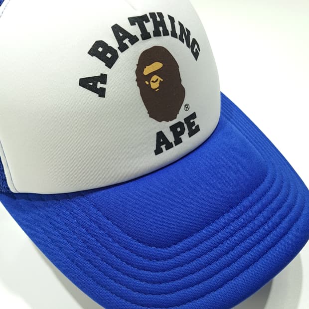 CL761 베이프 에이프헤드 컬리지 메쉬 볼캡 모자