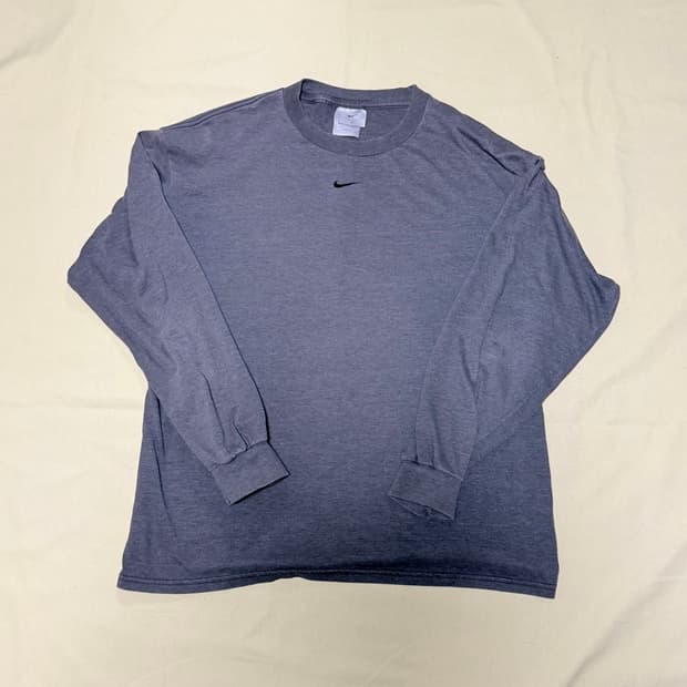 나이키 센터 스우시 롱슬리브 90~00s 차콜