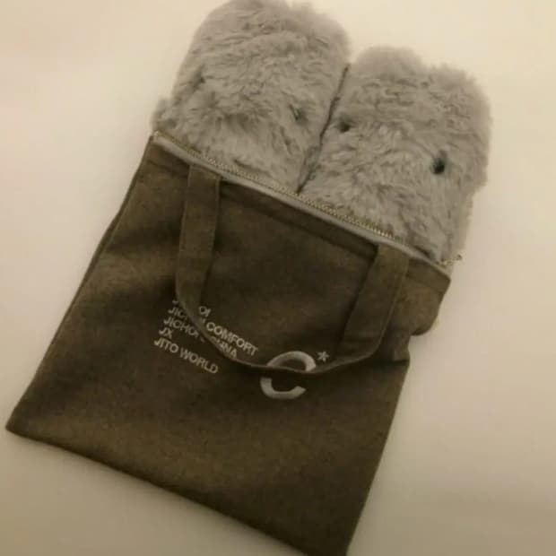 (새상품)지초이 지토 포카홀더 브라운 그레이 장모