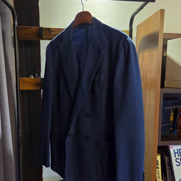 해켓 더블브레스티드자켓 