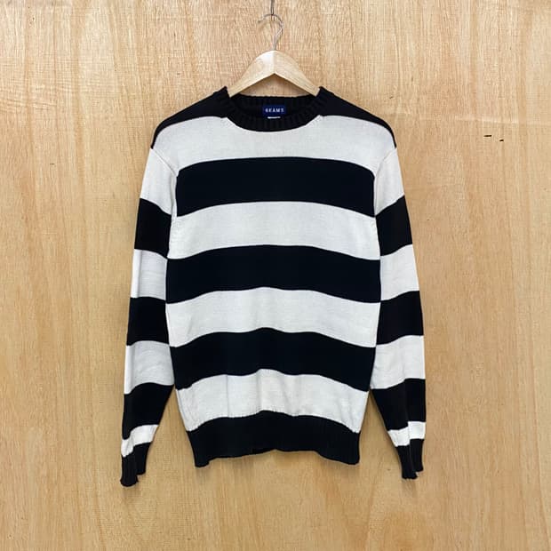 BEAMS stripe knit 빔즈 보더 스트라이프 니트