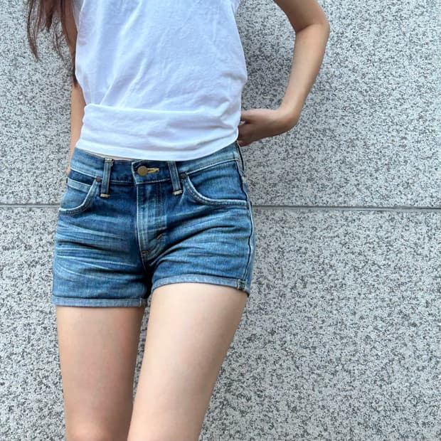 Lee 청반바지 데님 쇼츠