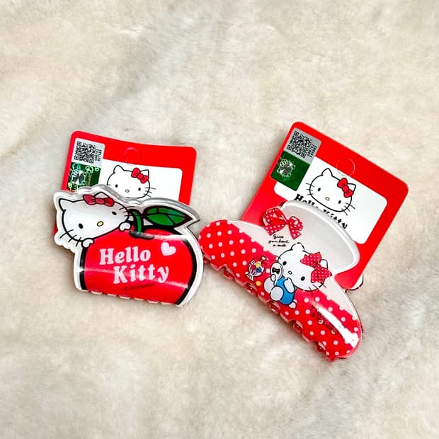헬로키티 집게핀 머리핀