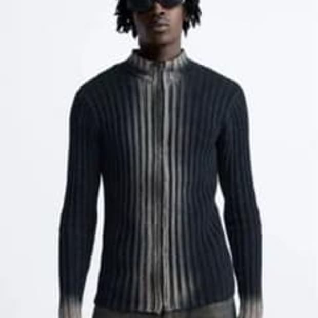 자라 베를린 에디션 페이디드 니트 집업 삽니다