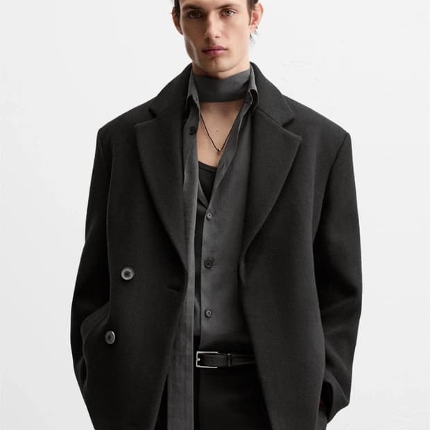 렉토 스타일 자라 남성 블랙 울 블레이져