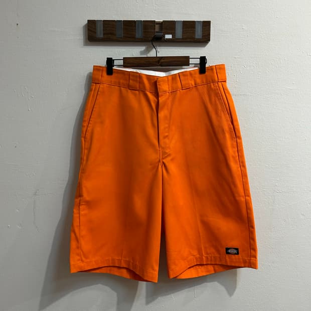 디키즈 오렌지 버뮤다 팬츠
