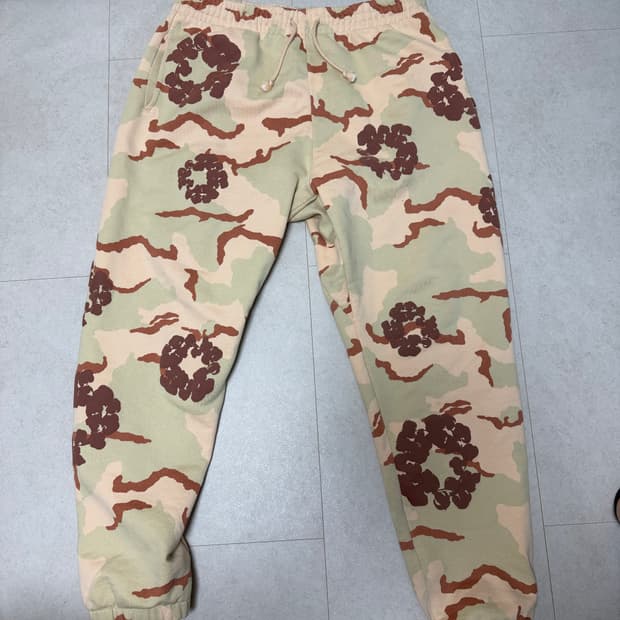 데님티어스 카모 플라워 팬츠 XL 