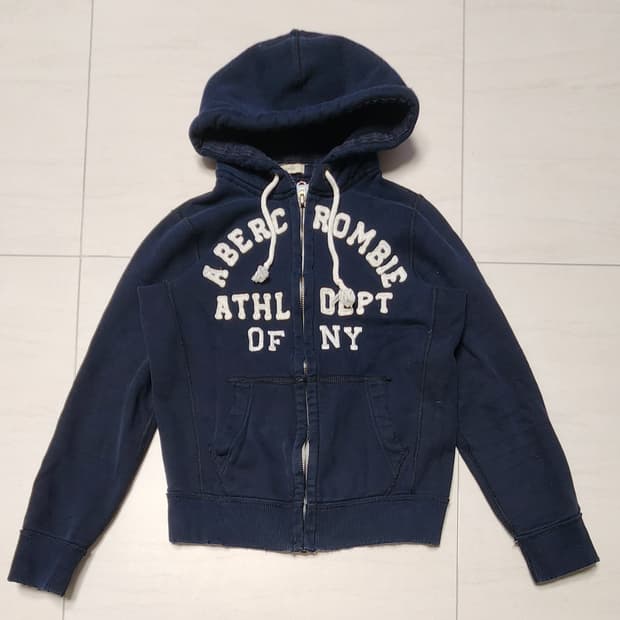 빈티지 아베크롬비 블랙 후드집업 s