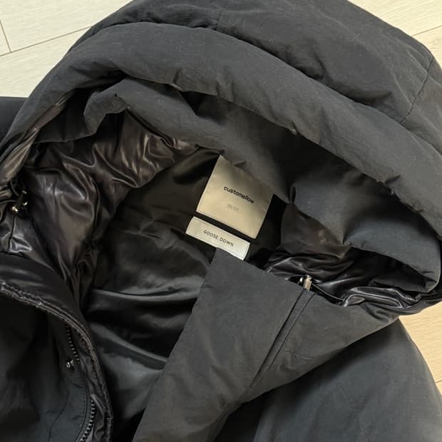 커스텀멜로우 후드 봄버 구스다운