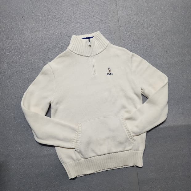 폴로 랄프로렌 하프집업 니트 아이보리