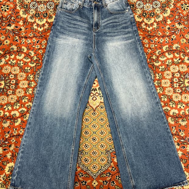 [M] DNSR 시그니처 플레어 부츠컷 데님 팬츠 연청