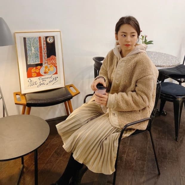 SJSJ 후드 테디 점퍼