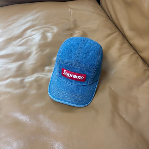 Supreme 슈프림 22fw 워시드 데님 캠프캡 모자 (Denim)