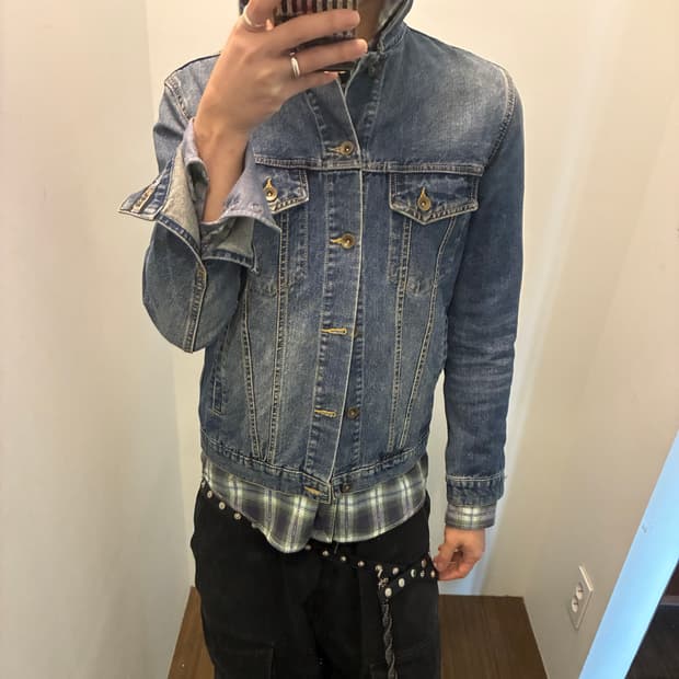 Number (N)ine Washed Denim G-Jacket