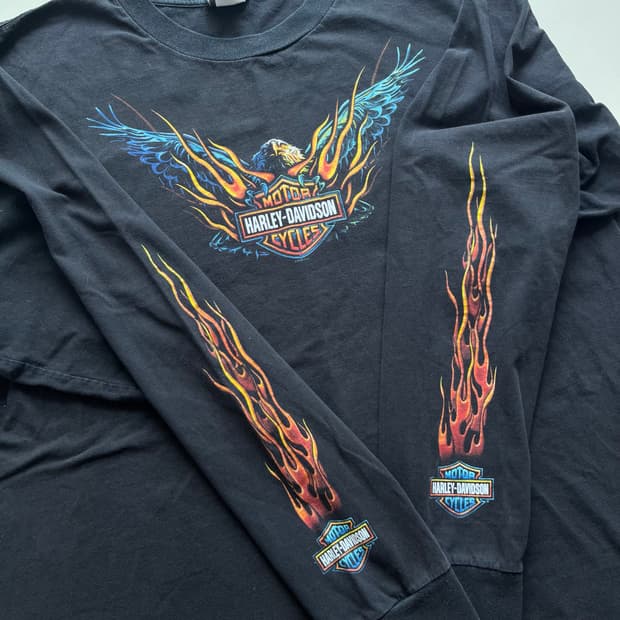 Harley davidson flame long sleeve