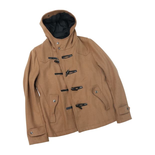 세맨틱디자인 카멜 울 블렌드 후드 더플 코트 (L)