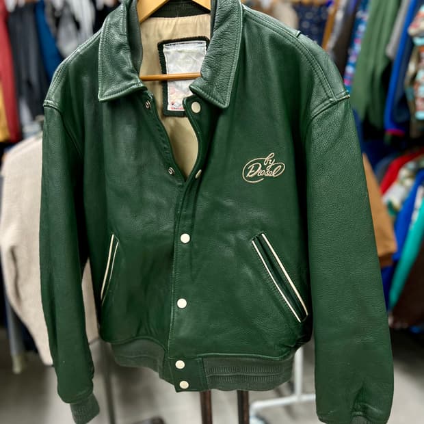 디젤(Diesel)  90년대 빈티지 레더 바시티 자켓