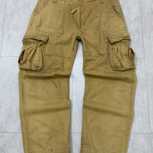 Bigton jeans 베이지 카고 팬츠