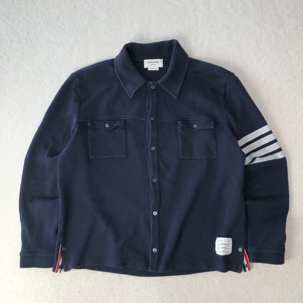 톰브라운 4바 니트 가디건 