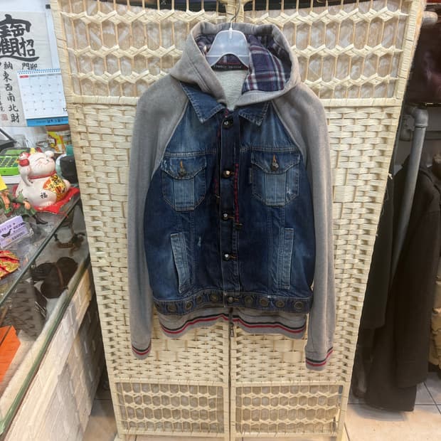 100 정품 프랑키 메렐레 데님 후드자켓 팝니다