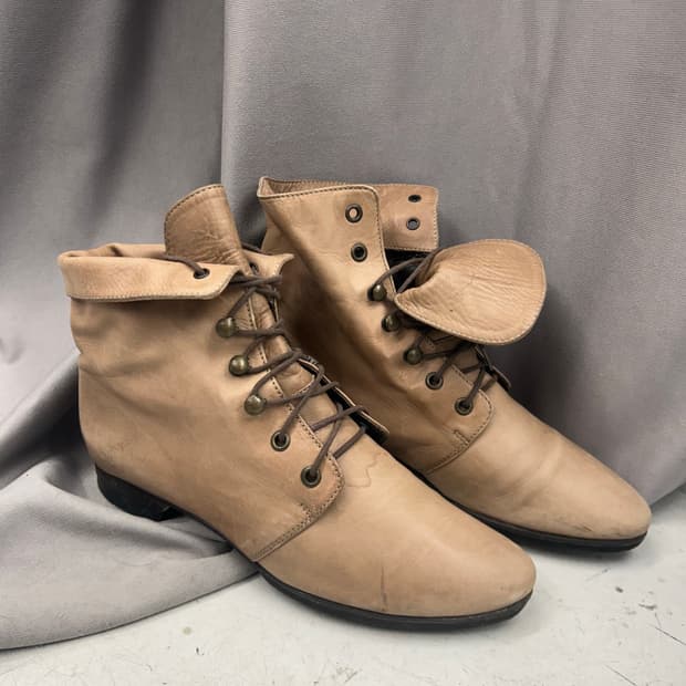 빈티지윙팁 앵클 부츠