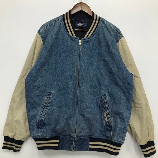 디키즈 데님 바시티 자켓