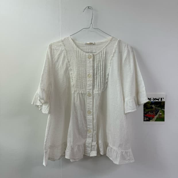 Japan dot blouse 도트 블라우스 면