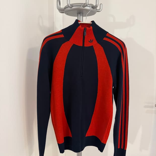 아디다스 하프 집업 니트