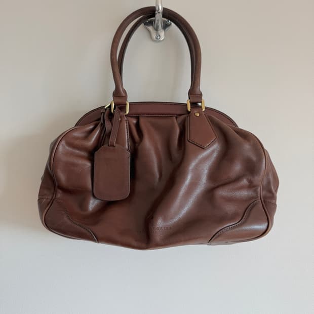 NICOLE ST GILLES 레더 토트백