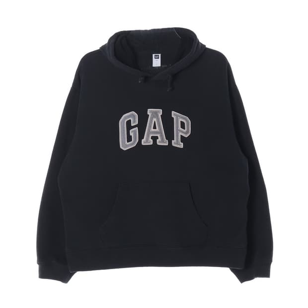 GAP 빅로고 기모 후드티 L