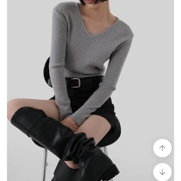 어텀 그로우 니트 그레이