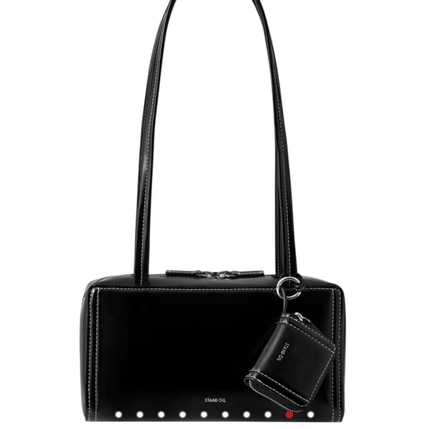 스탠드오일 포스트백+포스트팟 스티치 블랙