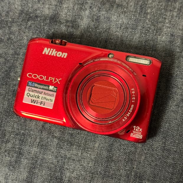 니콘 쿨픽스 s6500 NIKON COOLPIX S6500 레드