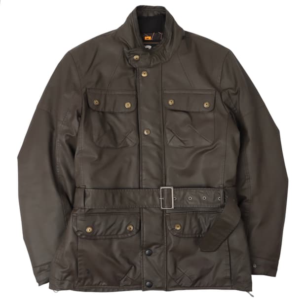 레빗 코티드 벨트 필드 점퍼 자켓