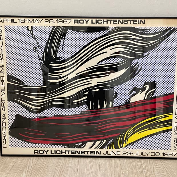 로이 리히텐슈타인 1967 붓자국 OG 포스터 Roy Lichtenste