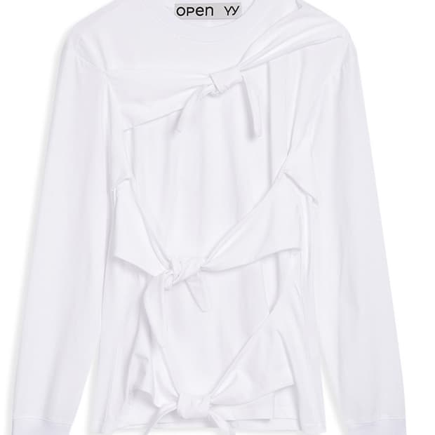 오픈와이와이 롱슬리브 TRIPLE KNOT CREW NECK TOP, W