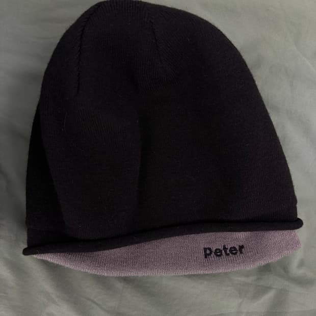 마이네임이즈피터 레이어드 비니 블랙/그레이