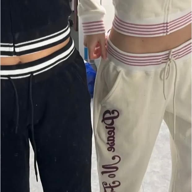 플리즈노팔로우 테리 트레이닝 셋업 아이보리