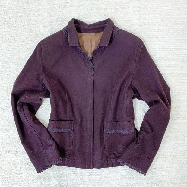 Deep Plum Lace Jacket