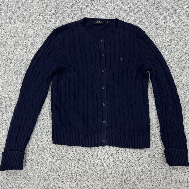 폴로 랄프로렌 블랙라벨 꽈배기니트 가디건