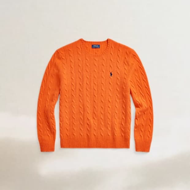 폴로 랄프 로렌 신형 QR 캐시미어 블렌드 케이블 니트 XXL