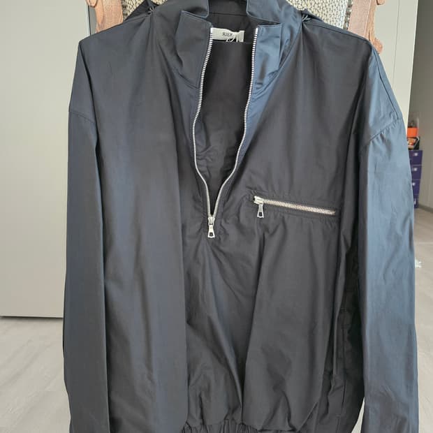 rier 리에르 윈드브레이커 코튼 블랙 M사이즈