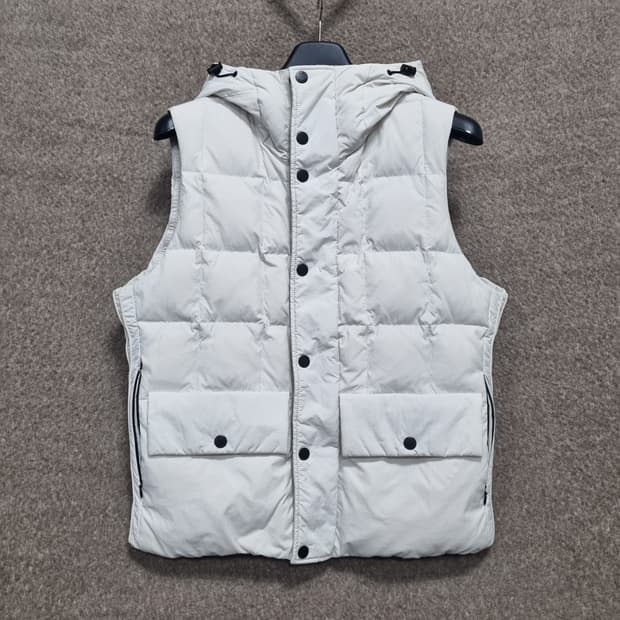 Cp 컴퍼니 남성 후드 고글 다운 베스트 조끼패딩