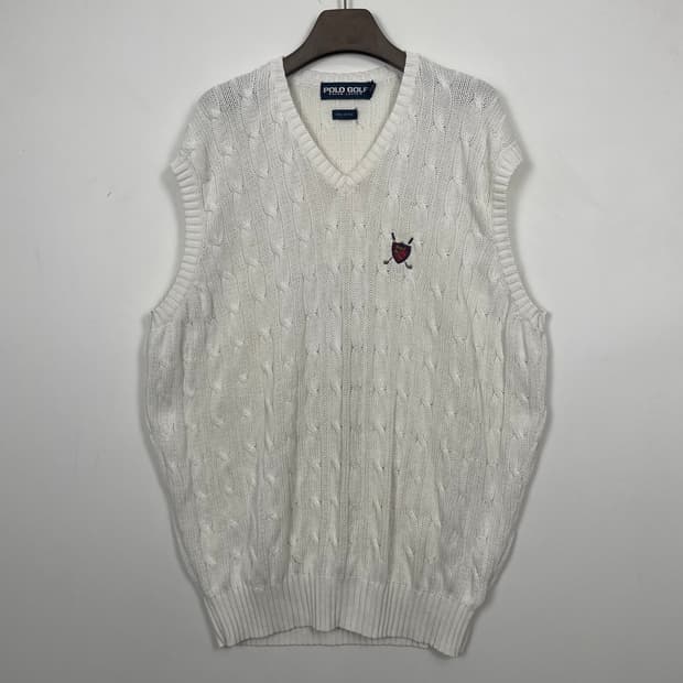 폴로 골프 니트 조끼 XL