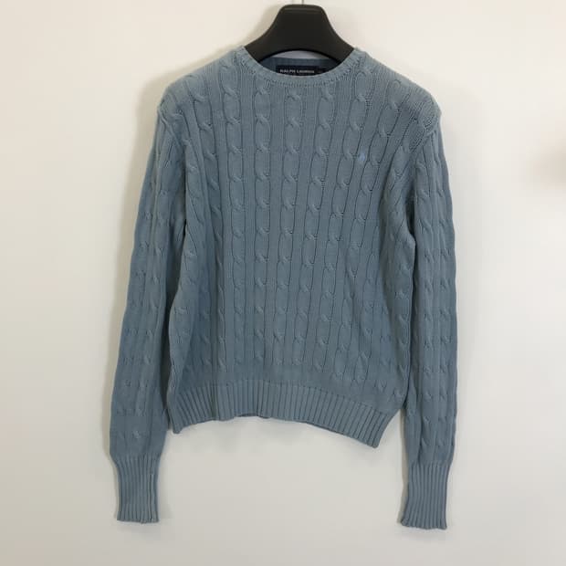 폴로 랄프로렌 스카이블루포니 케이블니트 [여성90]