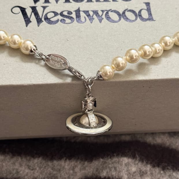 비비안웨스트우드 시모네타 orb 진주 초커 목걸이