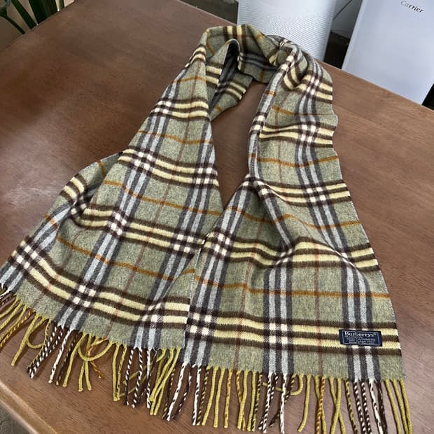 버버리 캐시미어100% 머플러