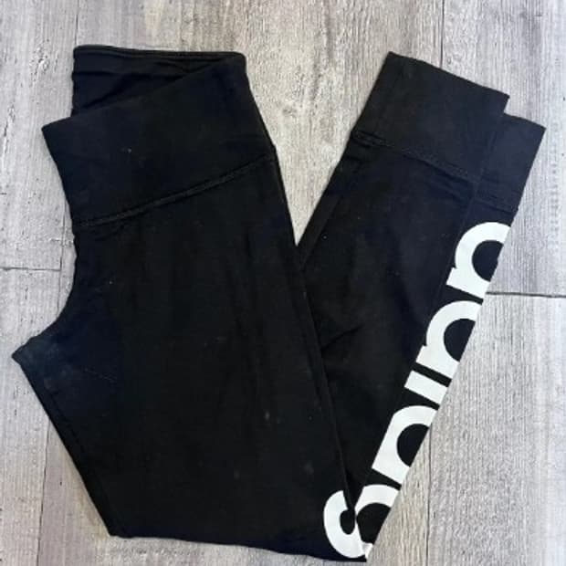 아디다스 여성 블랙로고레깅스팬츠 85사이즈